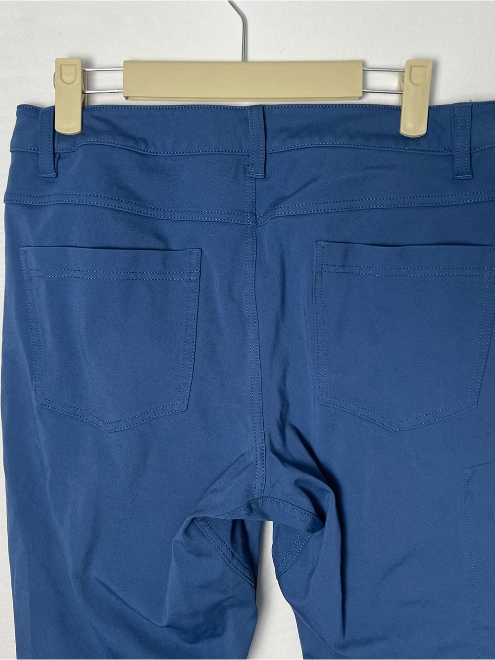 BYLT Premium Basics Everyday Pant 2.0 Slim Fit Flat Front Men Pants 33 Blue/Teal - Picture 6 of 9